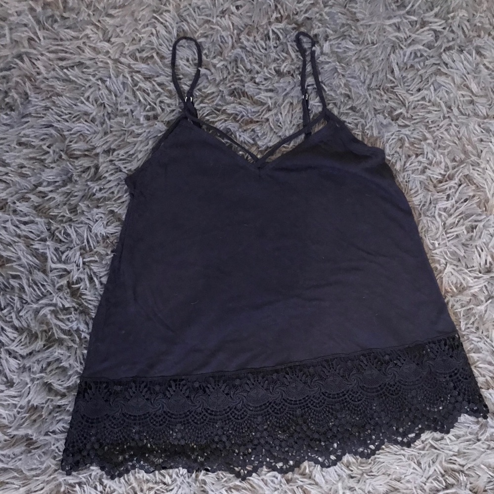 Tank with Crochet Bottom
